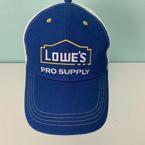 Lowes For Pros Trucker Hat Baseball Cap Adjustable SnapBack Mesh EC